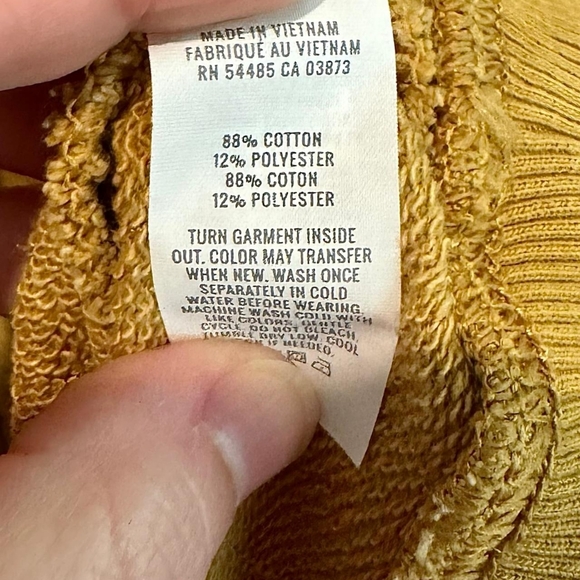 AIRE Tie V Neck Sweatshirt Size S - M - Picture 3 of 4